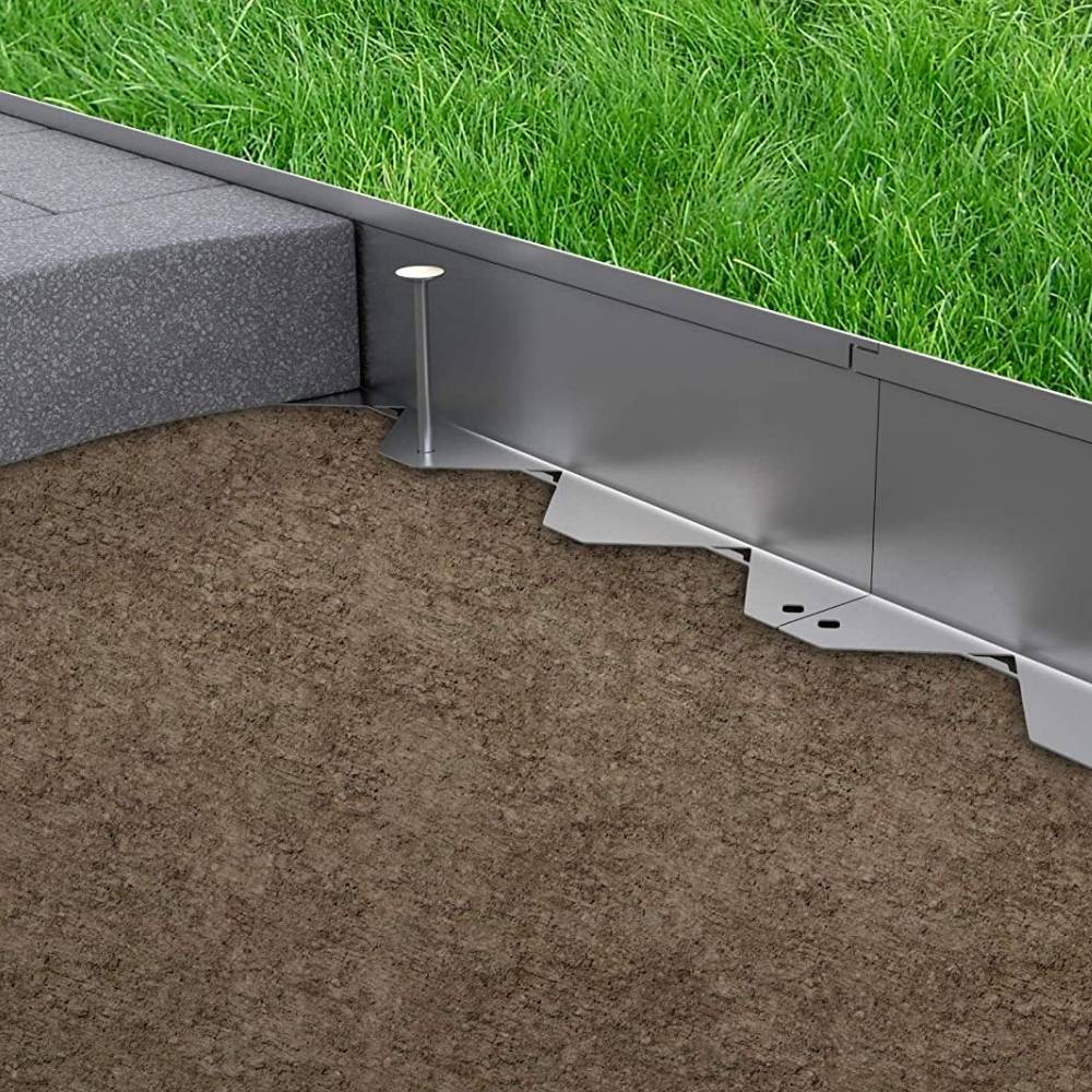 Stainless Steel Landscape Edging (50mm Face Height (per m))